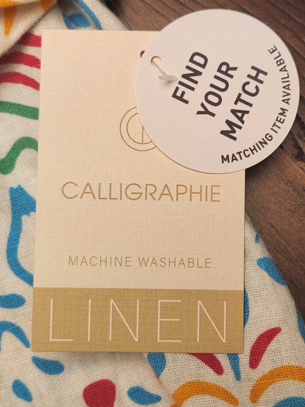 *NWT* Calligraphie Vibrant Linen Blend Top with Tassel Detail | XL - Picture 5 of 7